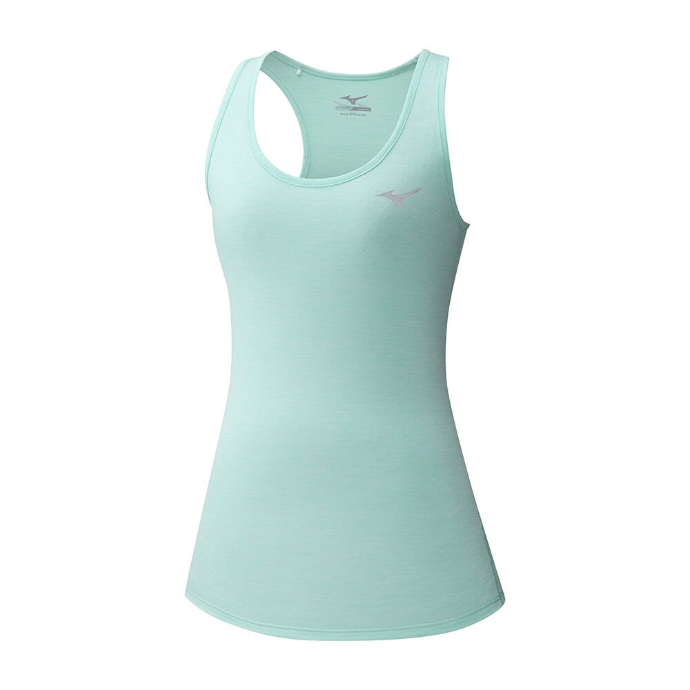 Camiseta De Tirantes Mizuno Impulse Core Mujer Verde Outlet JYQK-82917